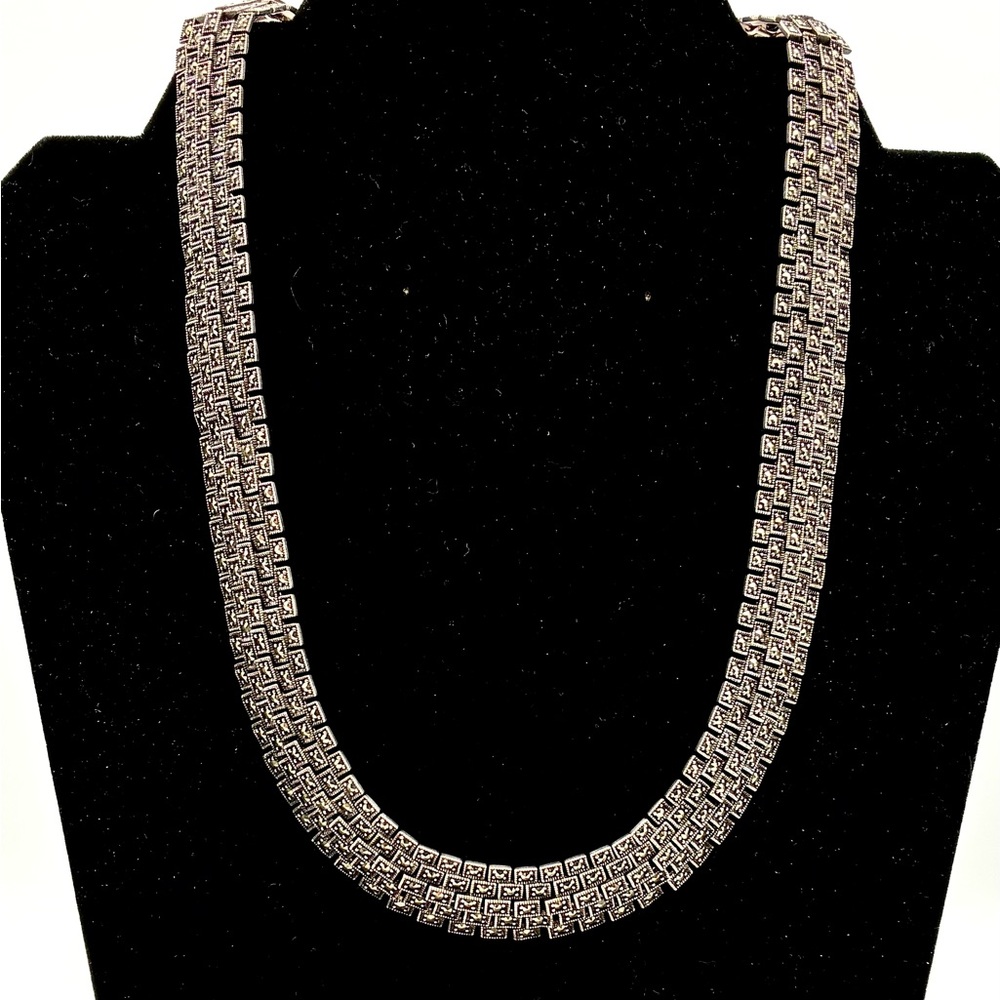 Sophisticated Sterling Silver Box Chain Necklace 18”